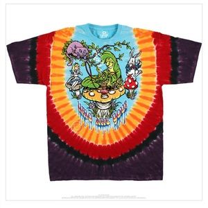 Liquid Blue - All Mad Here Tie-Dye T-Shirt - Medium